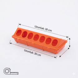 Civciv Yemliği Kızaklı 30 cm | HDPE Dayanıklı Yemlik