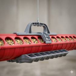 Civciv Yemliği Kızaklı 75 cm | Geniş ve Dayanıklı HDPE Yemlik