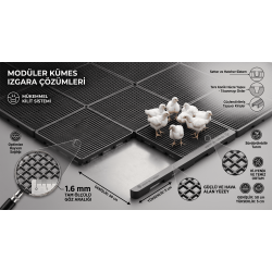Kümes Yer Izgarası Siyah 50x50 cm – 1,6 mm Göz Aralıklı Plastik Kümes Izgarası
