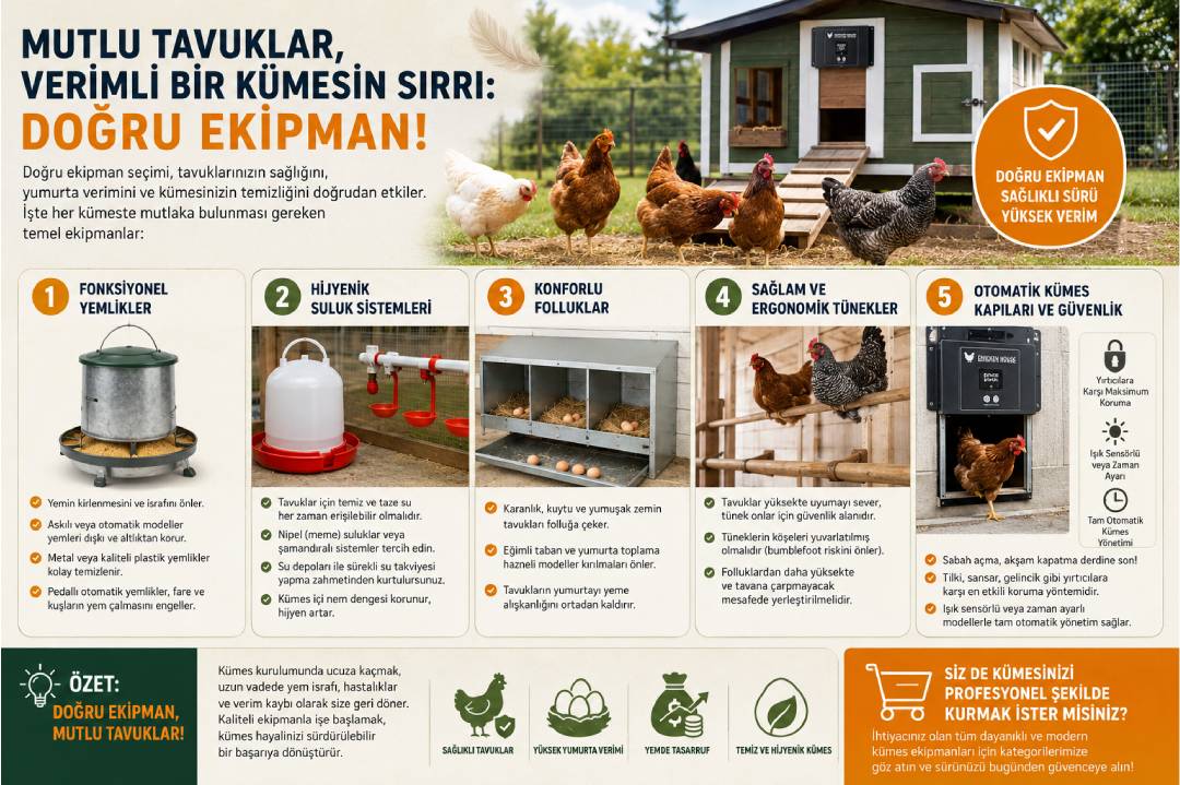 Tavuk Kümesi Kurarken Olmazsa Olmaz 5 Ekipman: Başlangıç Rehberi
